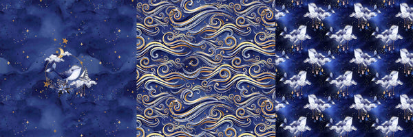 Starry Sea Blue Whale Wreath Bag Rapport