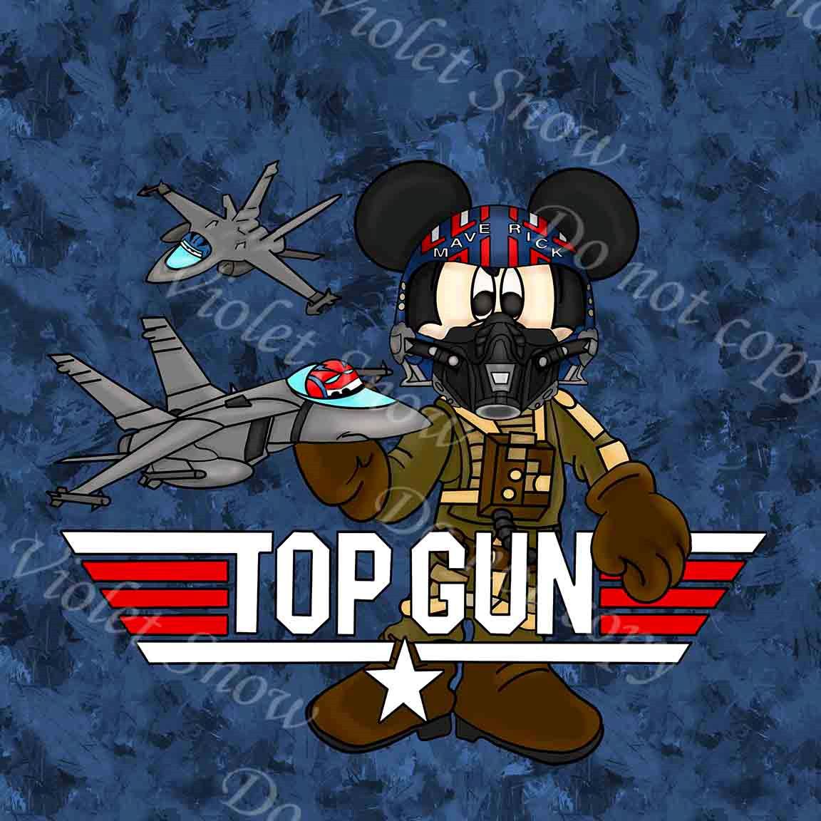Top Gun Mick Maverick Blue Panel